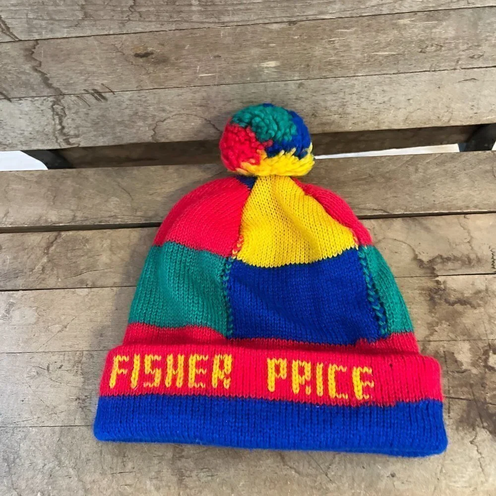 Vintage Fisher Price Baby Football Stocking Hat/Benie